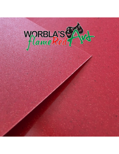 Worbla's Flame Red Art. thermoplastic.