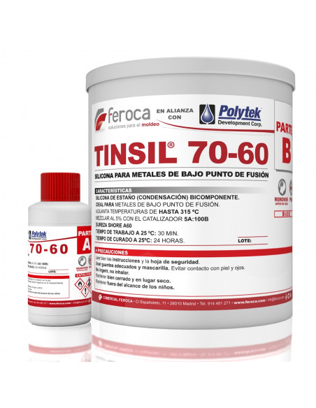 TinSil 70-60 -Metais de silicone sob ponto de fusão-