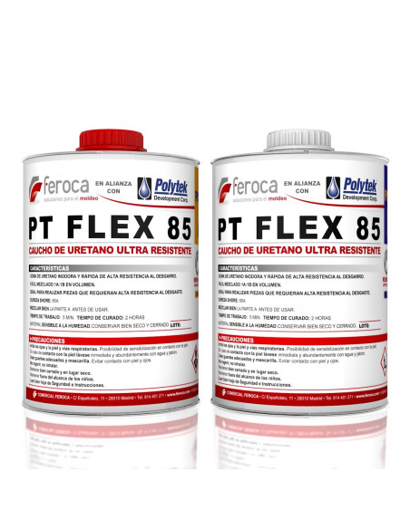 PT Flex 85 - Borracha de poliuretano ultra resistente -