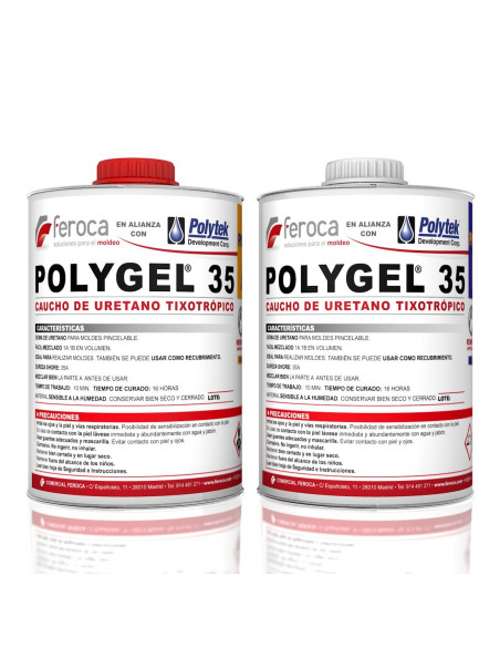 Poligel® 35 -Borracha de Uretano Tioxrópica para Moldes-
