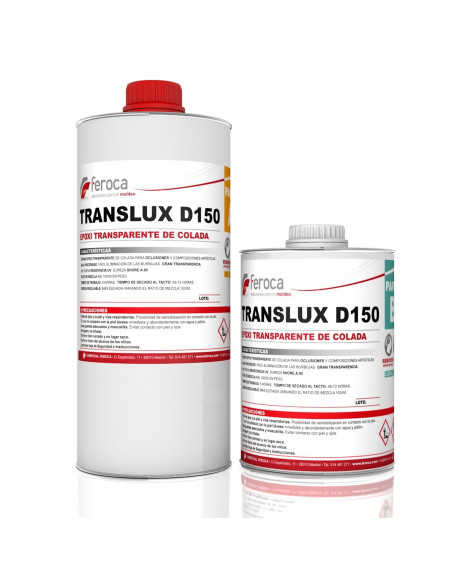 TRANSLUX D150 -Colada Transparente Epoxy-