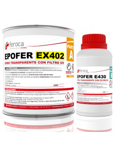 Epofer EX402+E430 Epoxi Transparente-Filtro UV