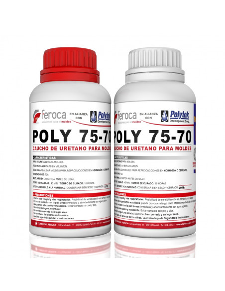 Poli 75-70 -Borracha de poliuretano para moldes-