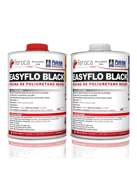 EasyFlo Black -Resina de poliuretano preta-