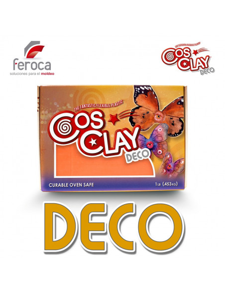 Cosclay Deco Orange -Flexible Polymer Clay-