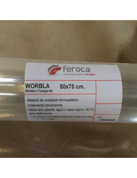 Worbla's Transpa Art. Termoplástico Transparente
