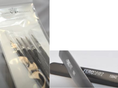 Tipos de pinceles para pintar miniaturas